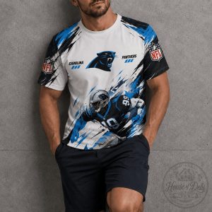 Carolina Panthers NFL Team Shirt Dynamic Player Design Short Sleeve T-Shirt