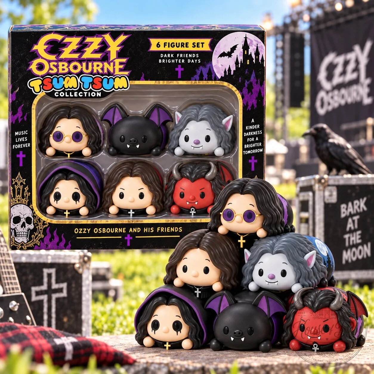 Ozzy Osbourne Tsum Tsum Collection Dark Friends Brighter Days Figure Set