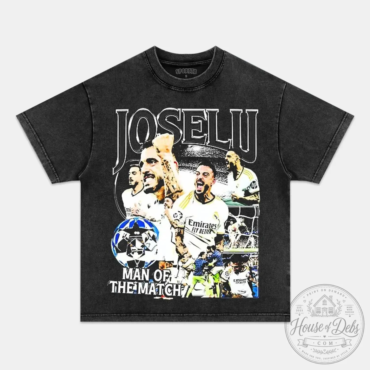 Joselu Man of the Match Real Madrid Football Soccer Player T-Shirt
