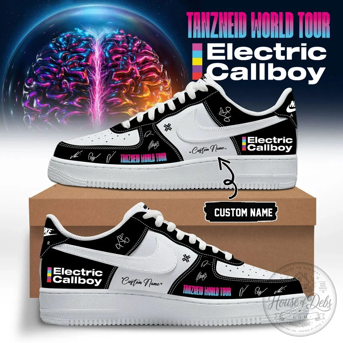 Custom Name Sneakers for the Tanzneid World Tour by Electric Callboy
