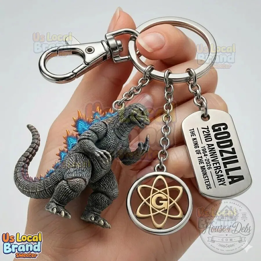 Godzilla 72nd Anniversary King of the Monsters Collectible Keychain