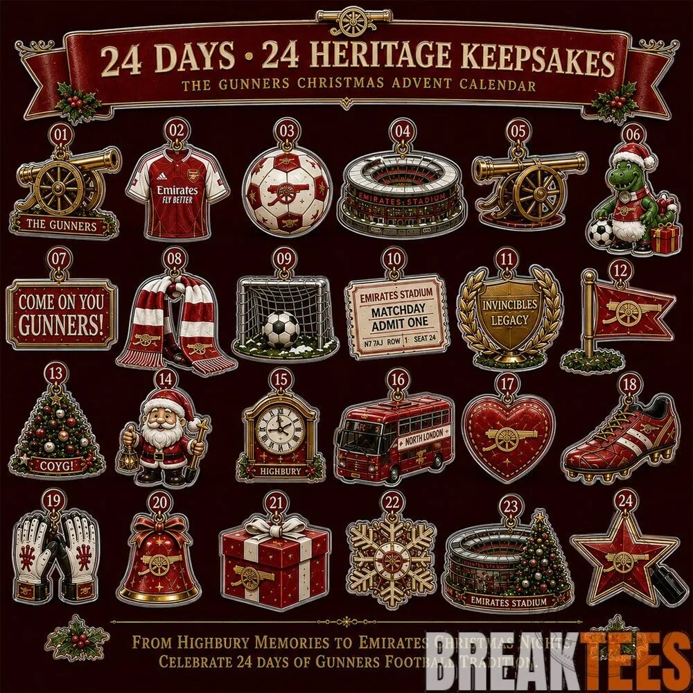 Arsenal Football Club Christmas Advent Calendar 24 Heritage Keepsakes