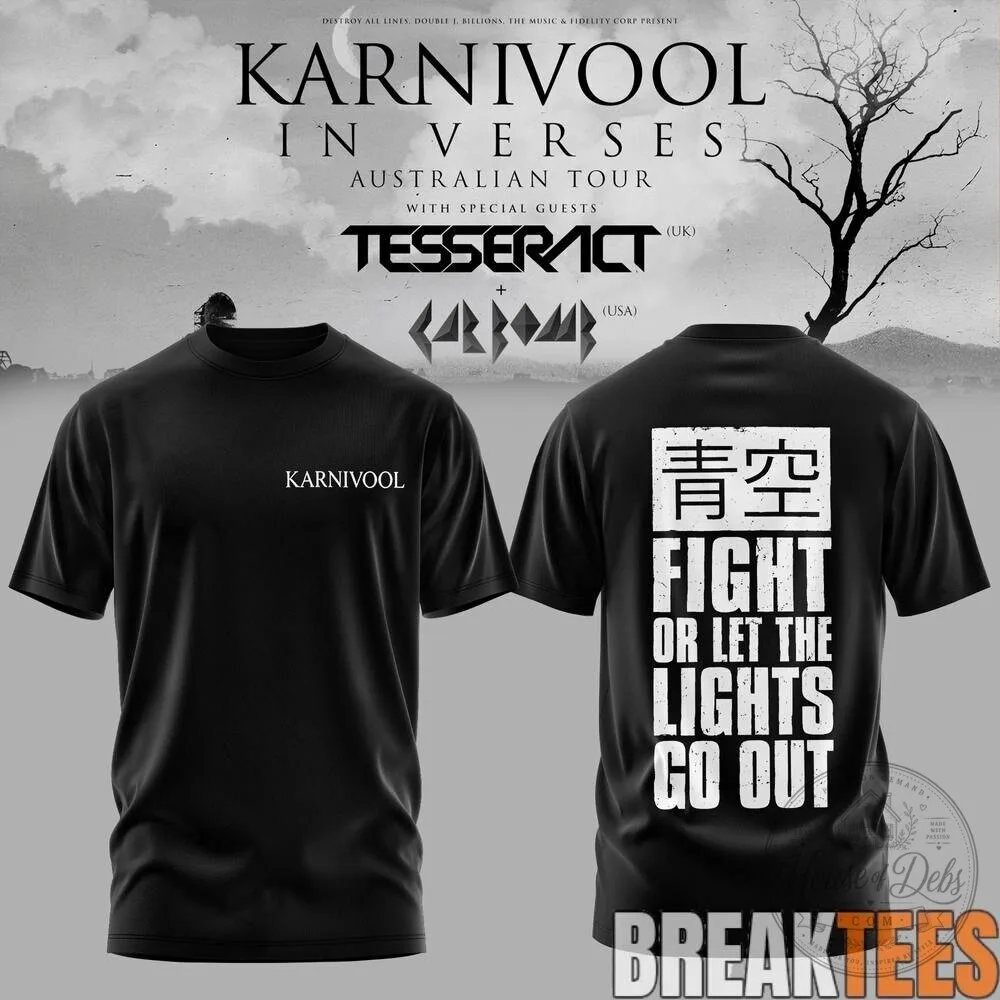 Karnivool In Verses Australian Tour 2026 Black Concert Band T-Shirt 13 Karnivool In Verses Australian Tour 2026 Black Concert Band T-Shirt