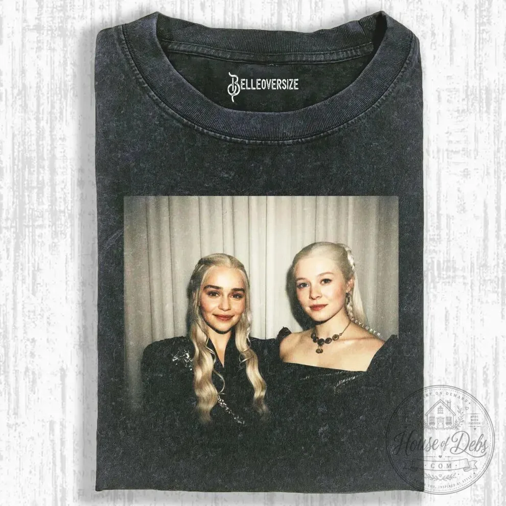 Game of Thrones Daenerys Targaryen and Rhaenyra Targaryen T-Shirt 1 Game of Thrones Daenerys Targaryen and Rhaenyra Targaryen T-Shirt