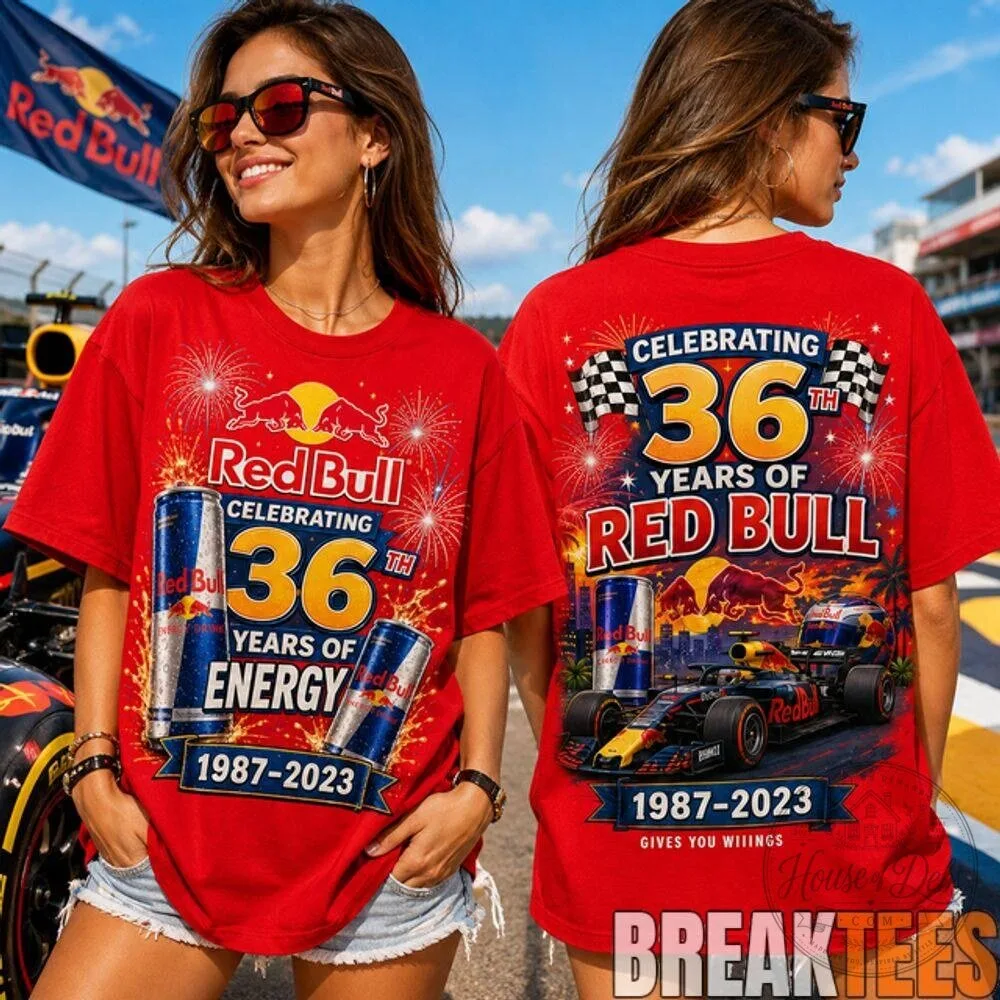 Red Bull Racing Formula One 36th Anniversary Celebration T-Shirt