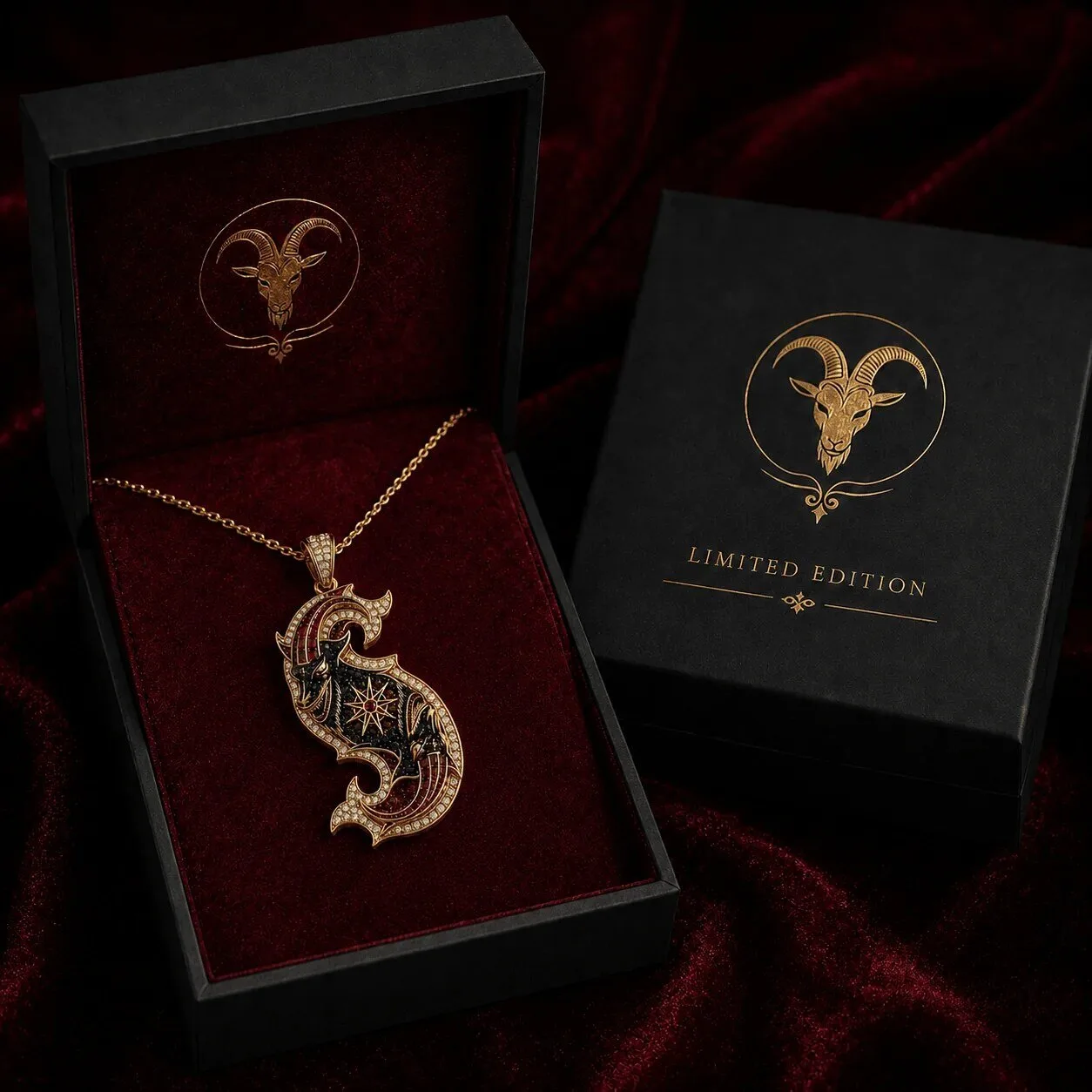 Solid Gold Chain with Diamond Pendant Necklace
