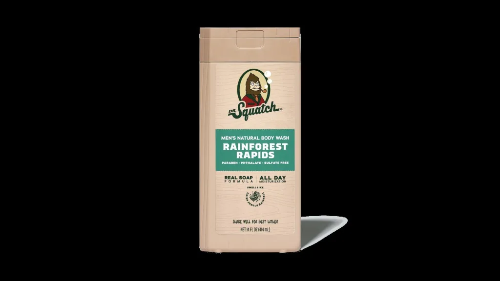 Dr. Squatch Men's Natural Rainforest Rapids Scented Body Wash