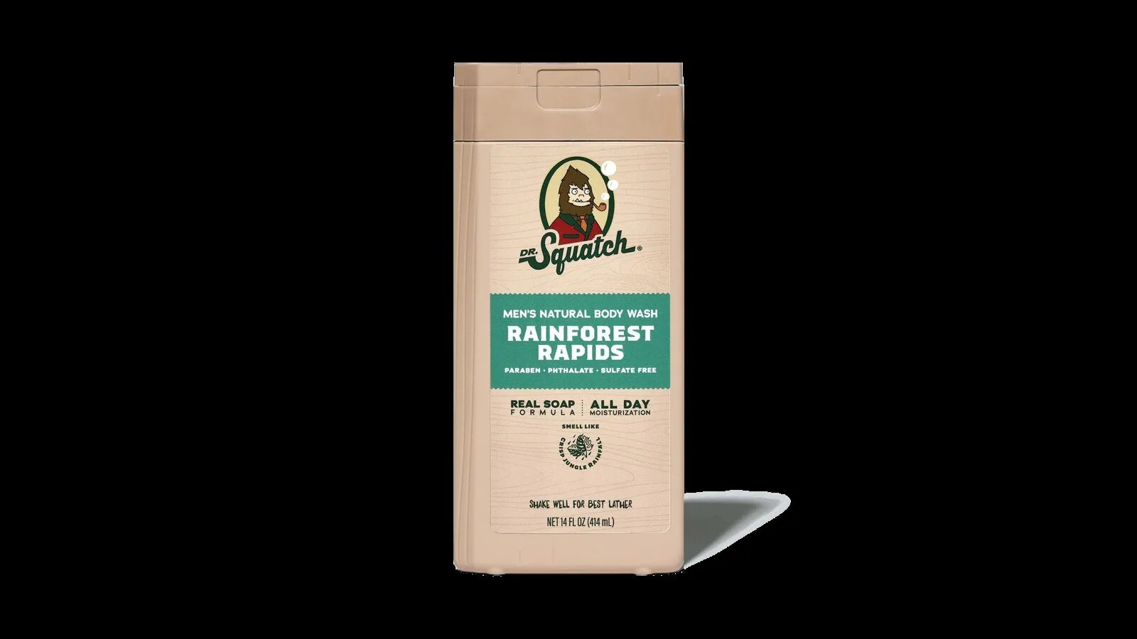 Dr. Squatch Men's Natural Rainforest Rapids Scented Body Wash 1 Dr. Squatch Men's Natural Rainforest Rapids Scented Body Wash