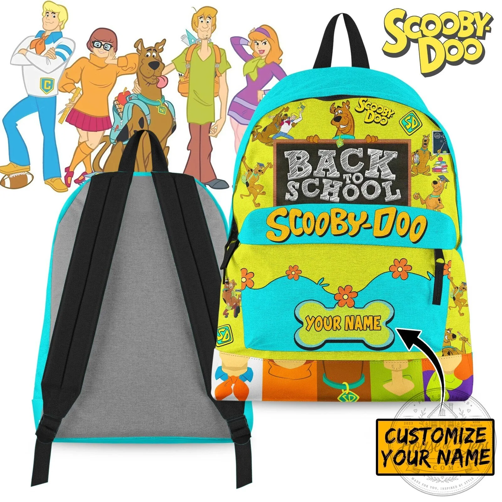 Scooby Doo Back To School Personalized Kids Backpack