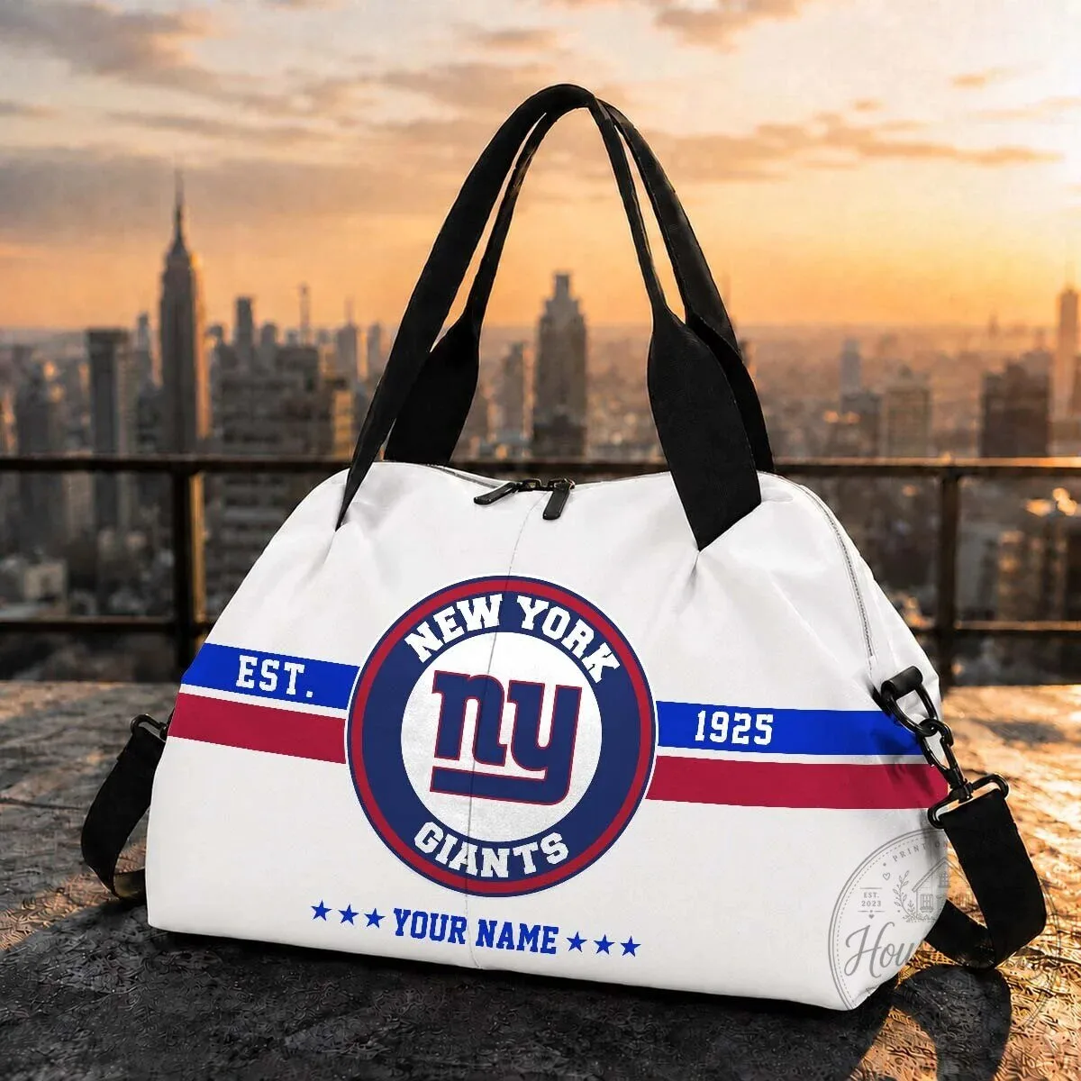 New York Giants NFL Football Team Personalized Travel Duffel Bag