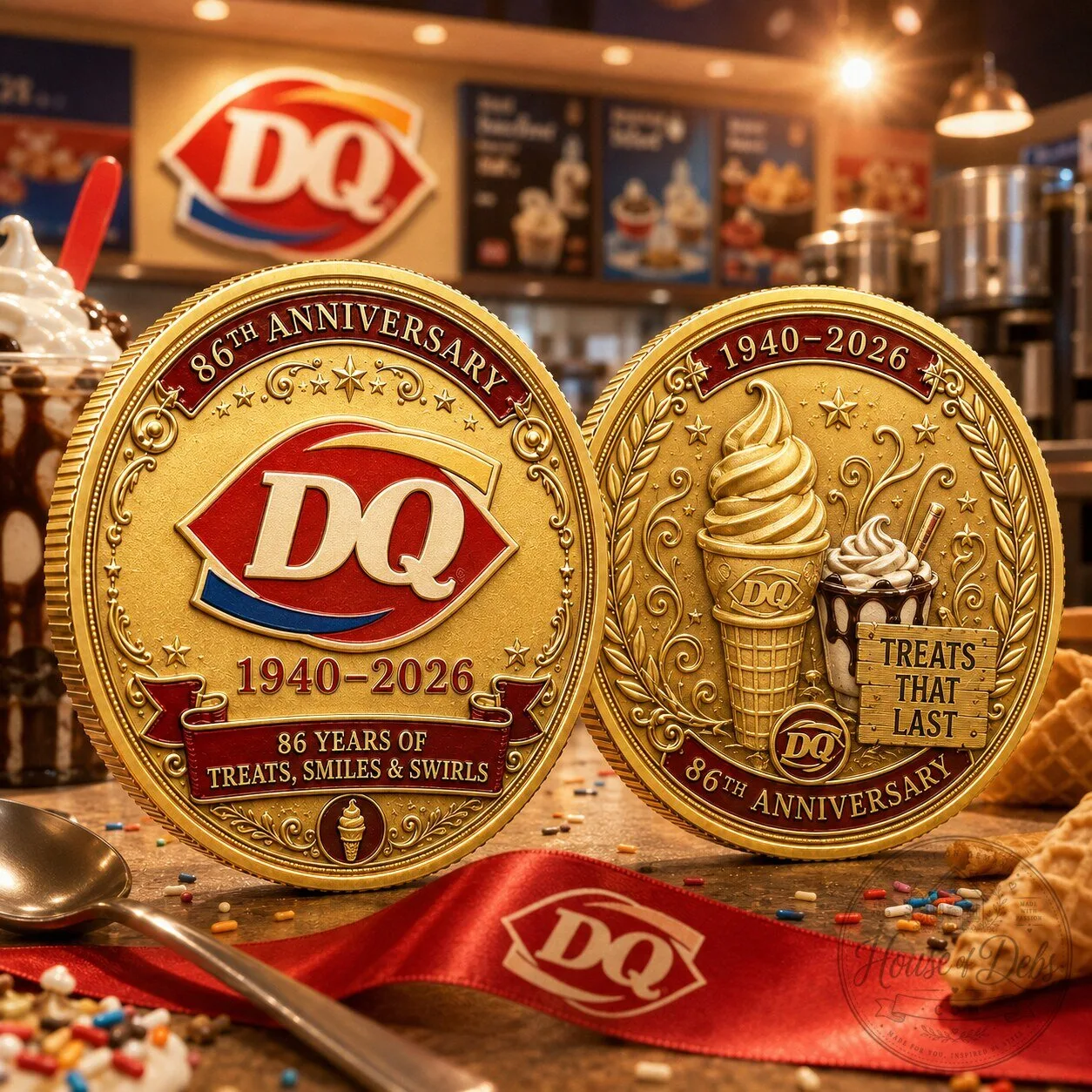 Dairy Queen 86th Anniversary 1940-2026 Commemorative Gold Coin
