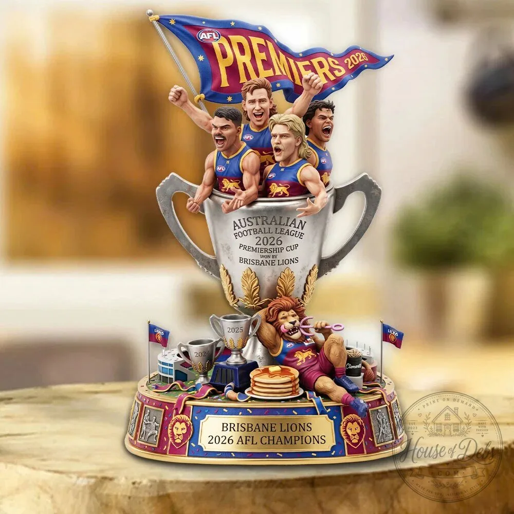 Brisbane Lions 2026 Australian Football League Premiership Cup Champions Figurine