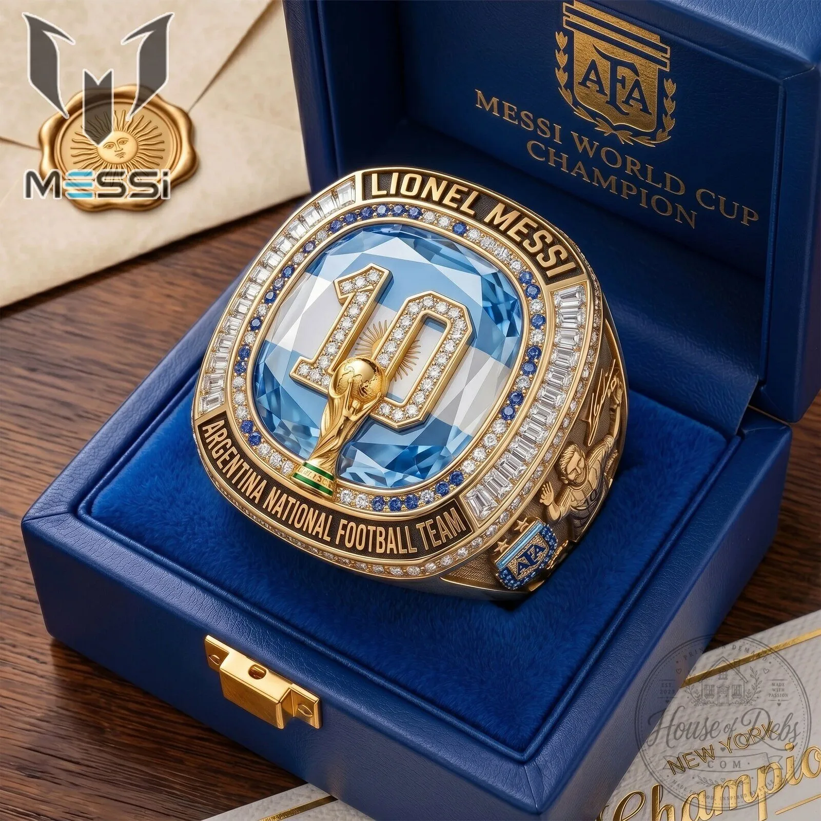 Lionel Messi Argentina National Football Team World Cup Champion Ring