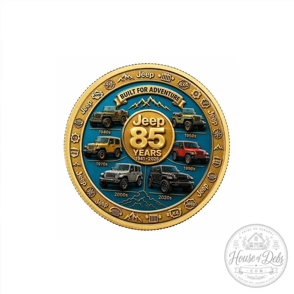Jeep 85th Anniversary Evolution Commemorative Coin Built for Adventure 1 Jeep 85th Anniversary Evolution Commemorative Coin Built for Adventure