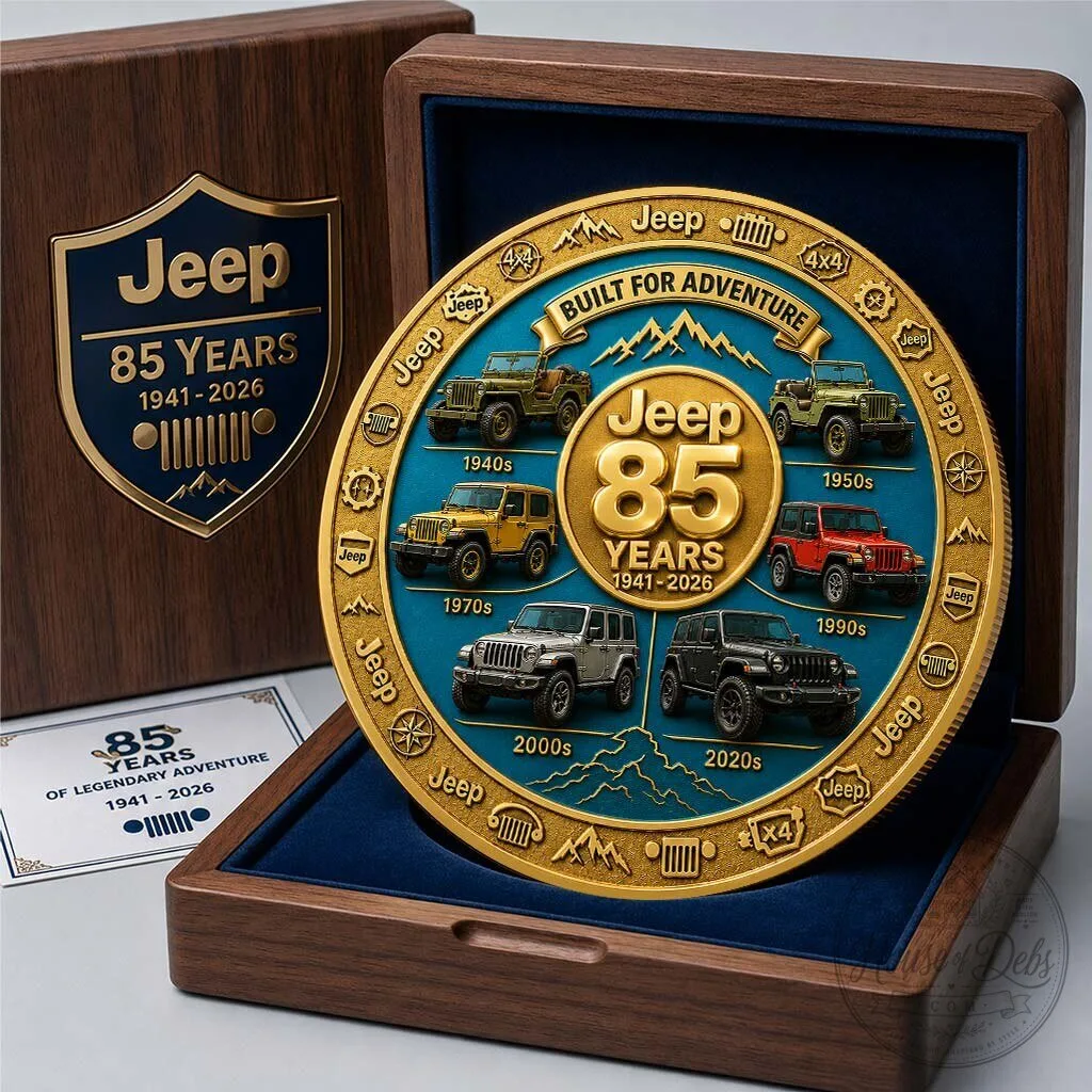 Jeep 85th Anniversary Evolution Commemorative Coin Built for Adventure 9 Jeep 85th Anniversary Evolution Commemorative Coin Built for Adventure