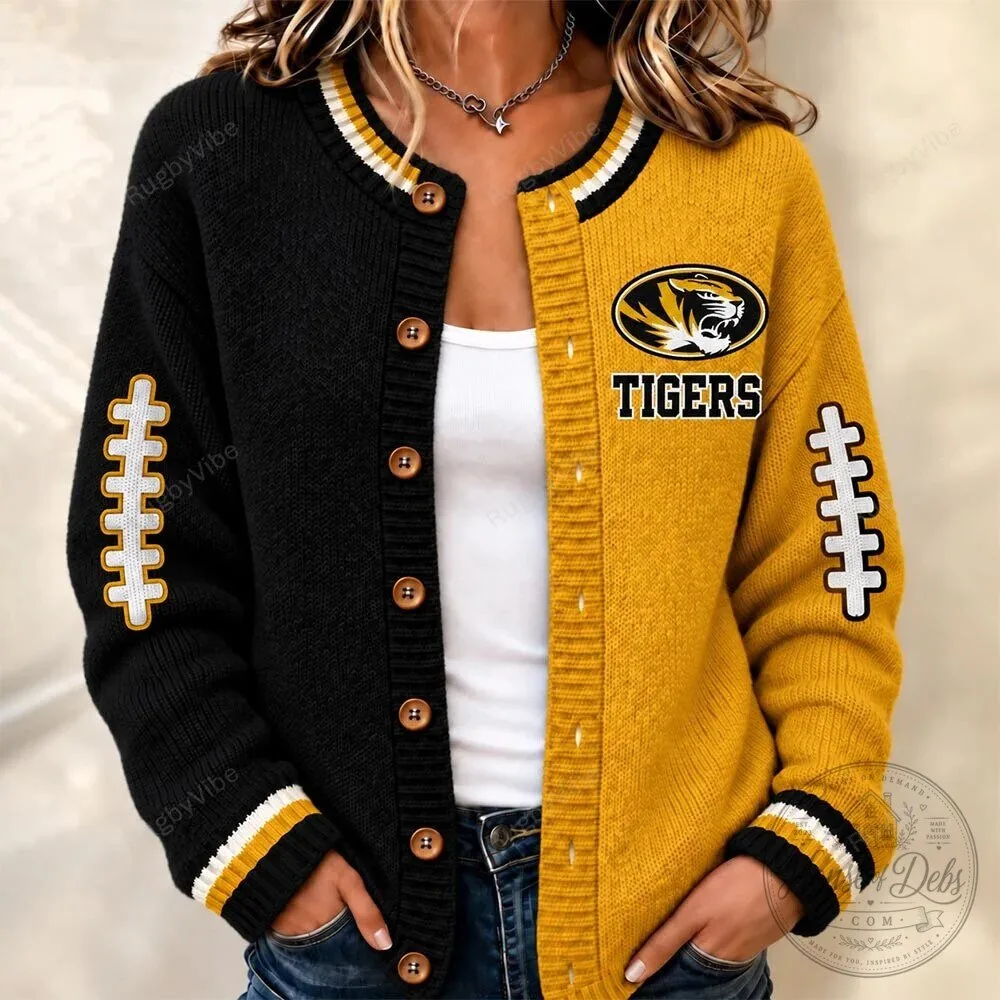 Missouri Tigers Football Team Cardigan Sweater