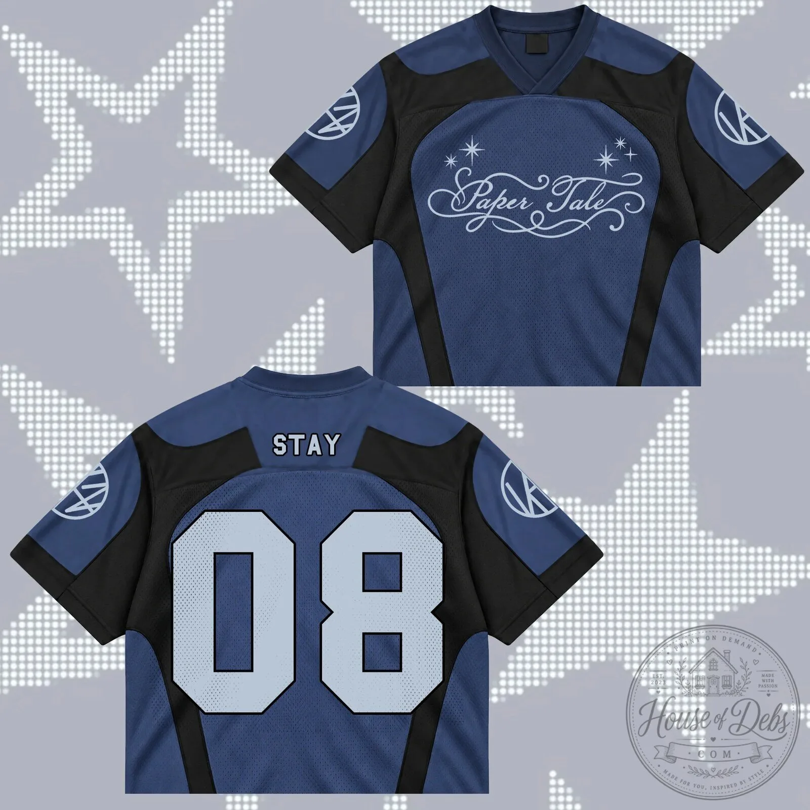Stray Kids SKZ Paper Tale Stay 08 K-Pop Music Fan Football Jersey