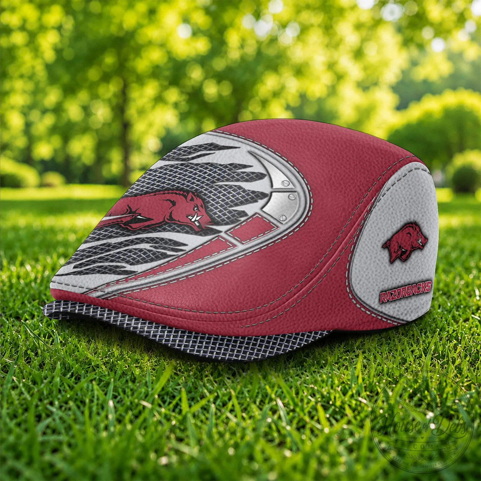 Arkansas Razorbacks NCAA Golf Flat Cap Hat