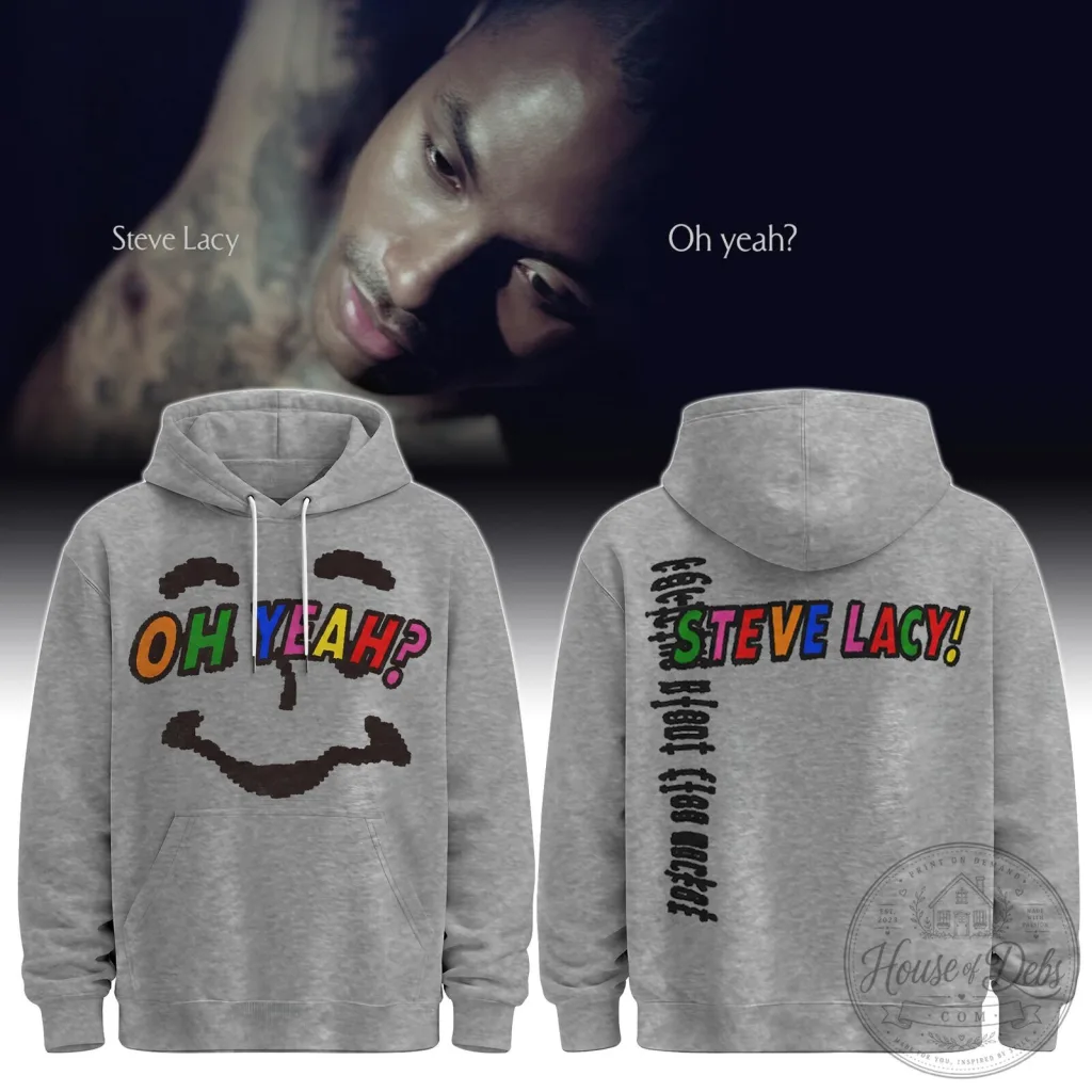 Steve Lacy Oh Yeah Tour Merch Graphic Design Pullover Hoodie Steve Lacy Oh Yeah Tour Merch Graphic Design Pullover Hoodie