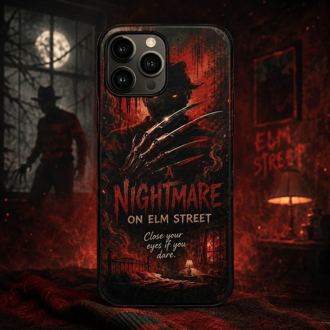 A Nightmare on Elm Street Happy Halloween Horror Movie Phone Case
