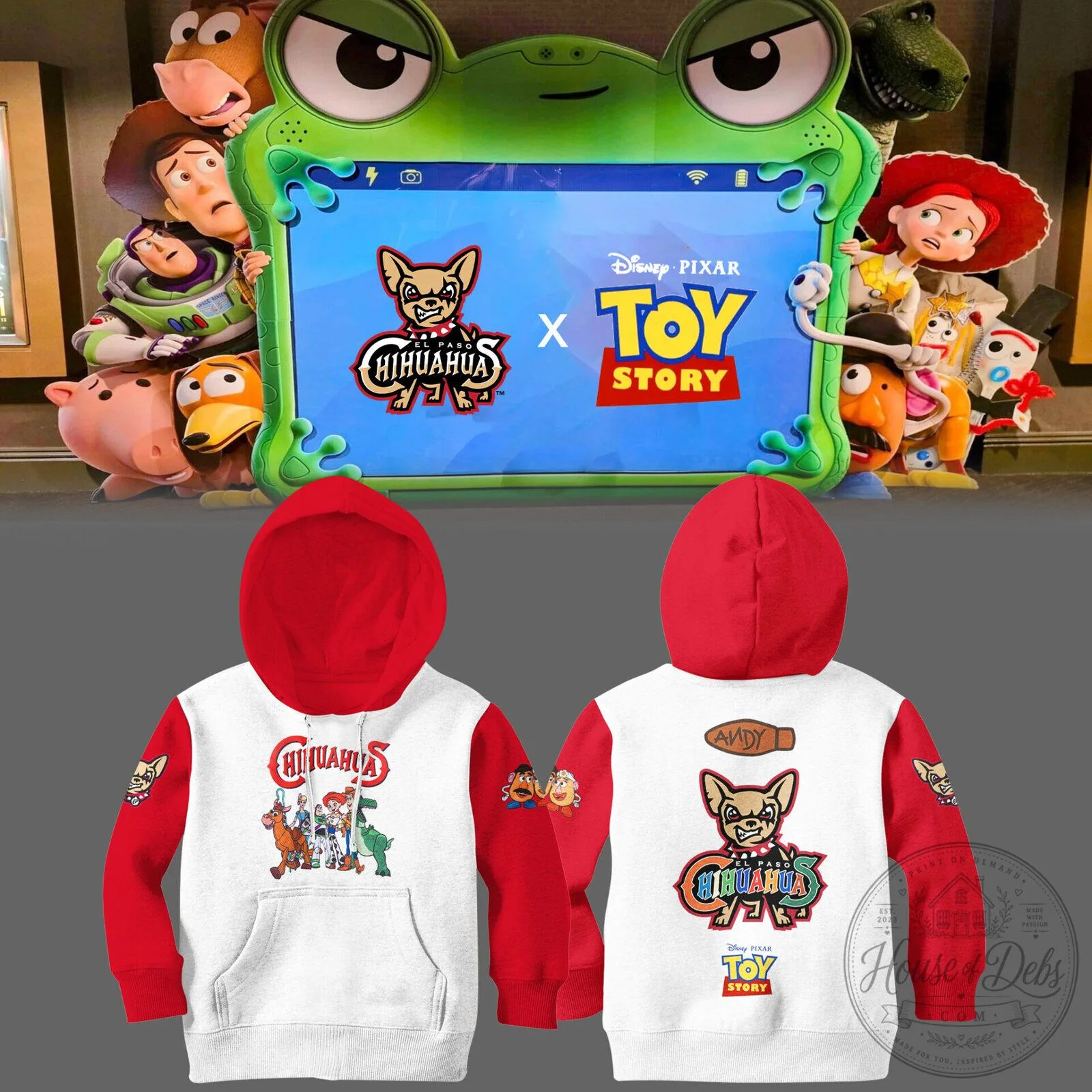 Toy Story El Paso Chihuahuas Baseball Team Hoodie for Kids