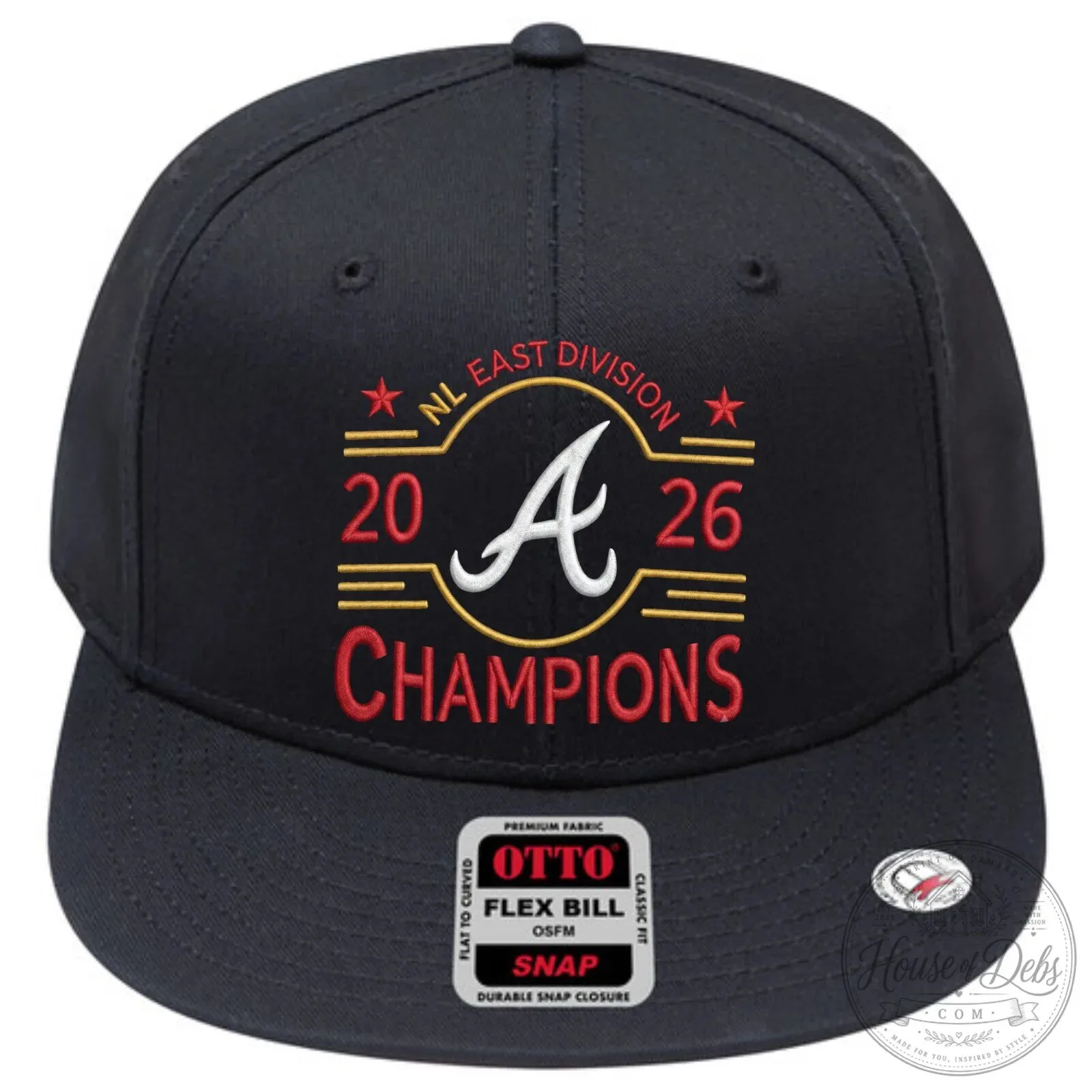 Atlanta Braves 2026 National League East Division Champions Snapback Cap Hat