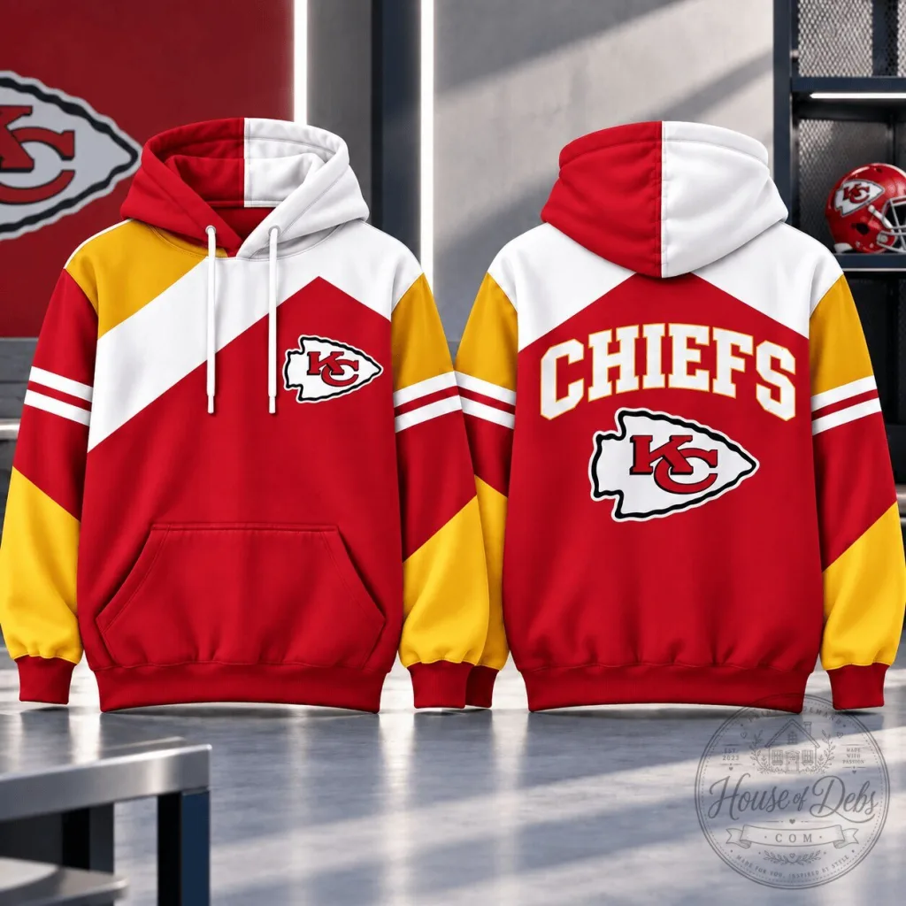 Kansas City Chiefs Dynamic Color Block Team Hoodie Kansas City Chiefs Dynamic Color Block Team Hoodie