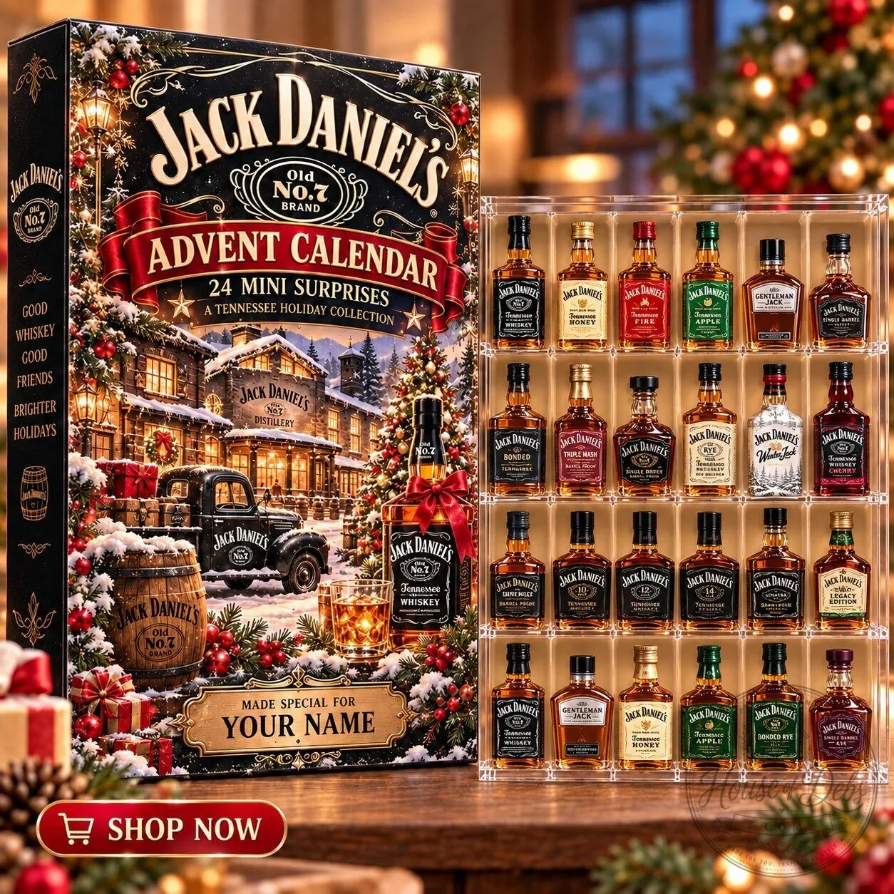 Jack Daniel's Old Number 7 Brand Whiskey Advent Calendar 24 Mini Surprises