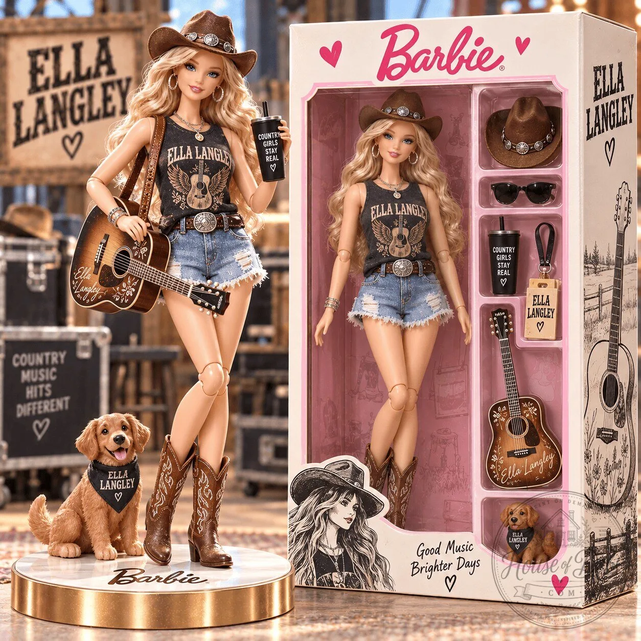 Barbie Ella Langley Country Music Doll Collectible Figure
