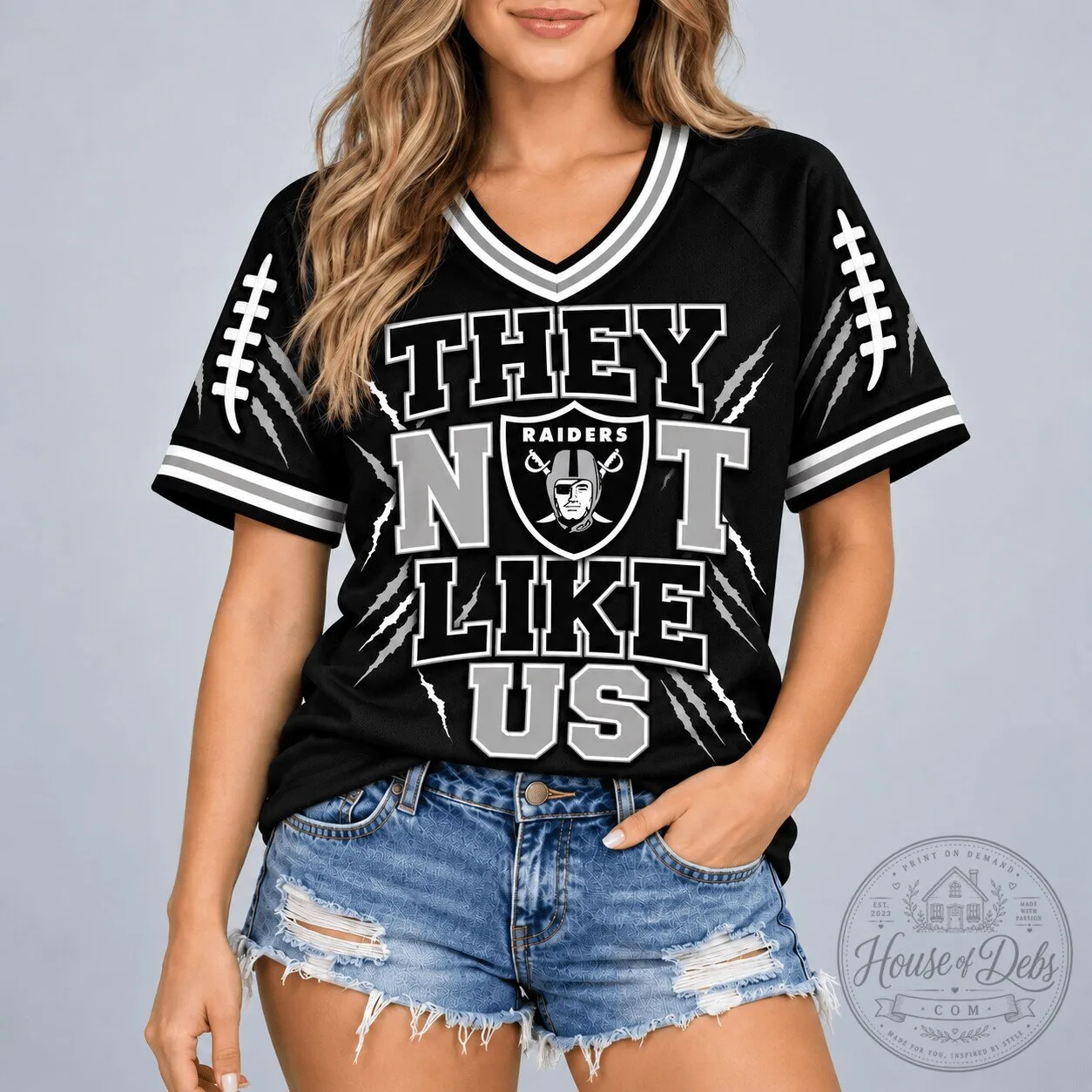 Las Vegas Raiders They Not Like Us Football Team Fan Jersey