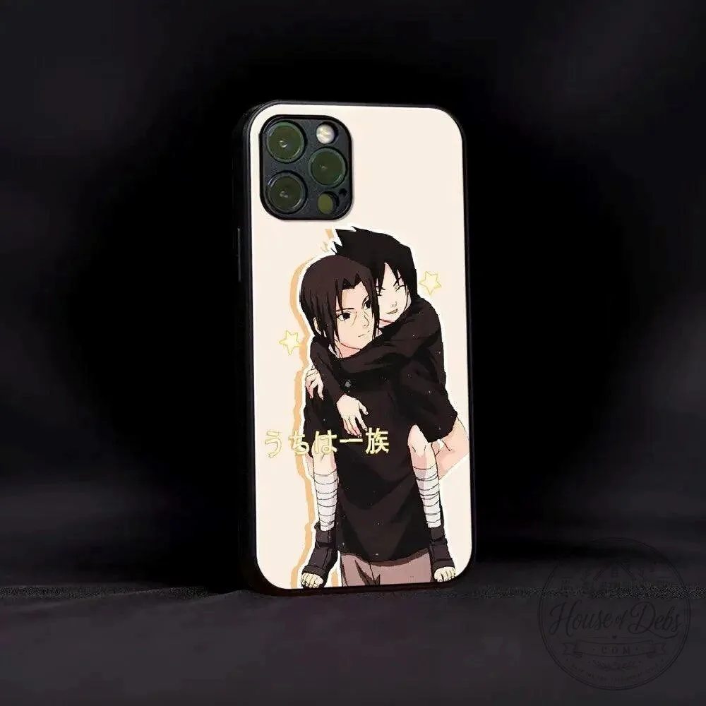 Naruto Shippuden Itachi Uchiha and Sasuke Uchiha Brothers Phone Case