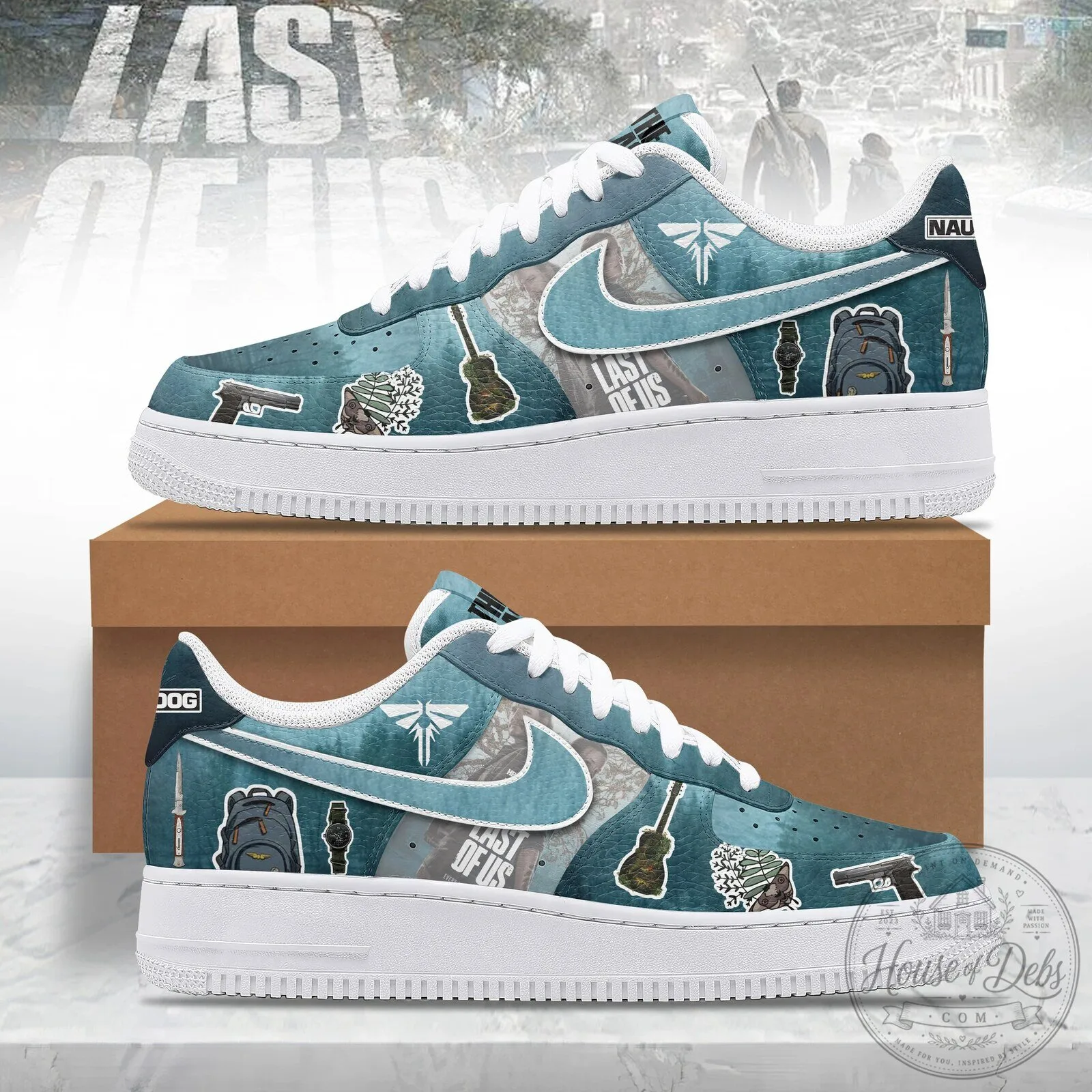 The Last of Us Part II Video Game Custom Air Force One Shoes