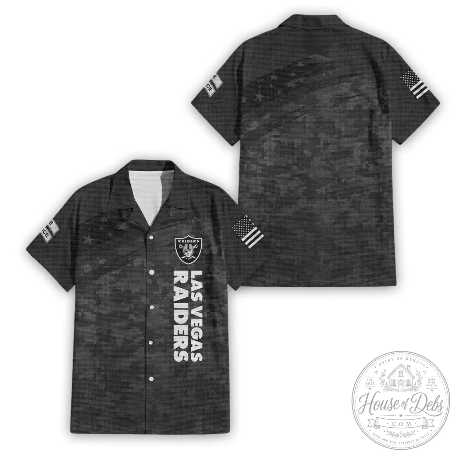 Las Vegas Raiders Salute To Service Premium Hawaiian Shirt