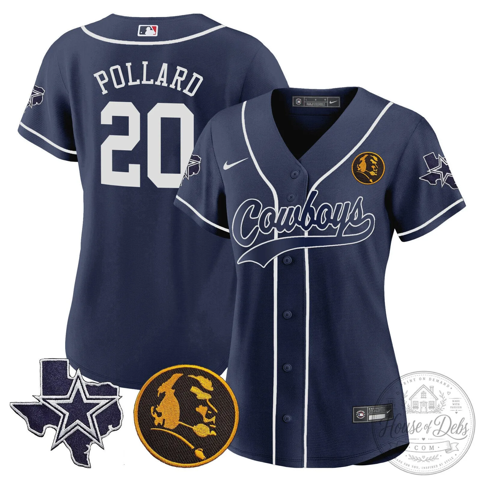 Dallas Cowboys Micah Parsons Number 11 White Women's Baseball Jersey 57 Dallas Cowboys Micah Parsons Number 11 White Women