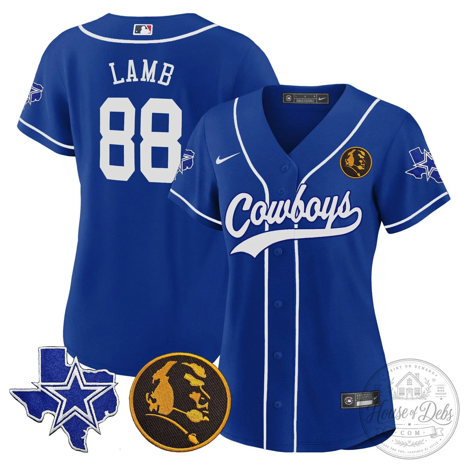 Dallas Cowboys Micah Parsons Number 11 White Women's Baseball Jersey 69 Dallas Cowboys Micah Parsons Number 11 White Women