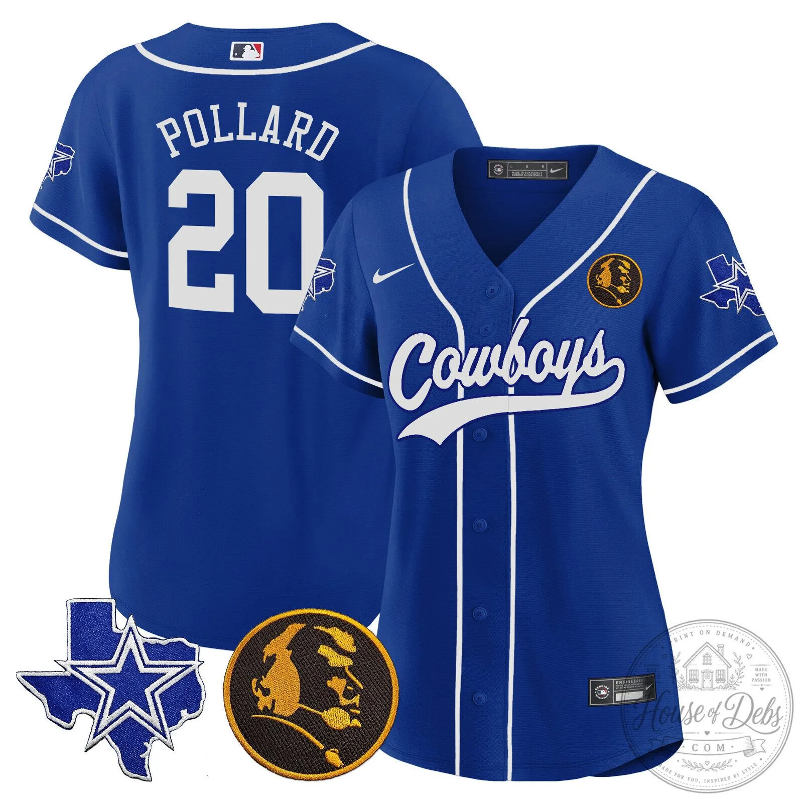 Dallas Cowboys Micah Parsons Number 11 White Women's Baseball Jersey 73 Dallas Cowboys Micah Parsons Number 11 White Women