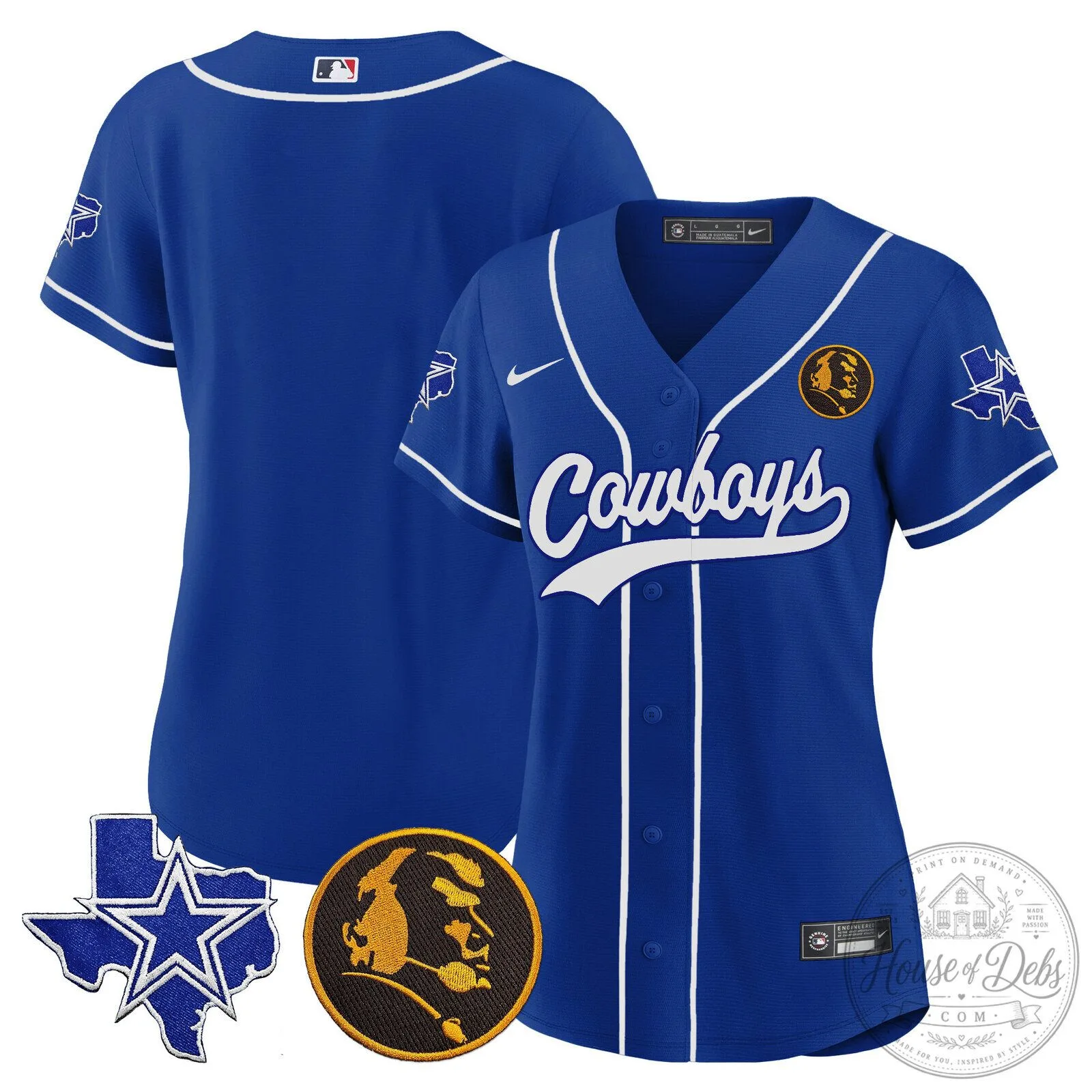 Dallas Cowboys Micah Parsons Number 11 White Women's Baseball Jersey 74 Dallas Cowboys Micah Parsons Number 11 White Women
