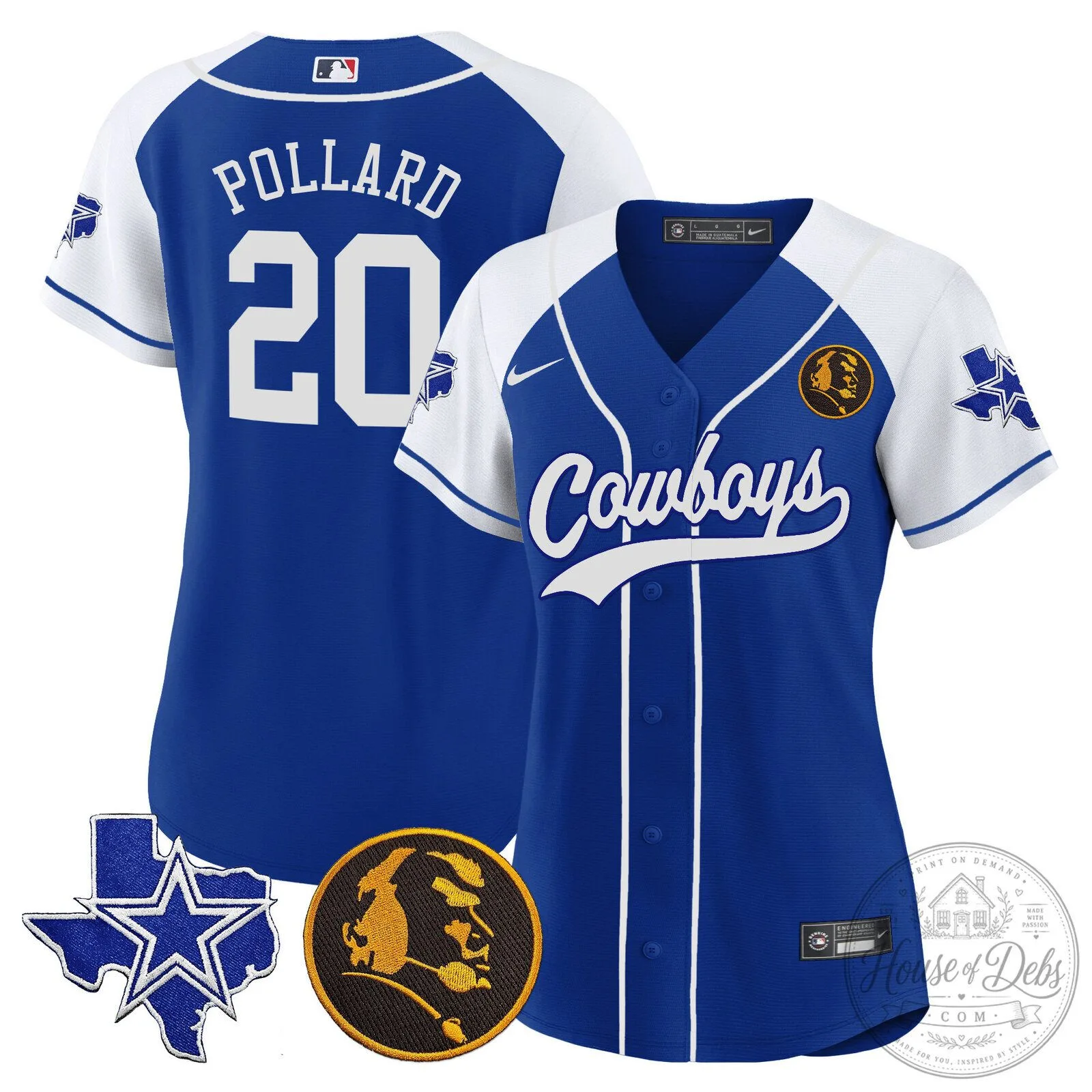 Dallas Cowboys Micah Parsons Number 11 White Women's Baseball Jersey 80 Dallas Cowboys Micah Parsons Number 11 White Women