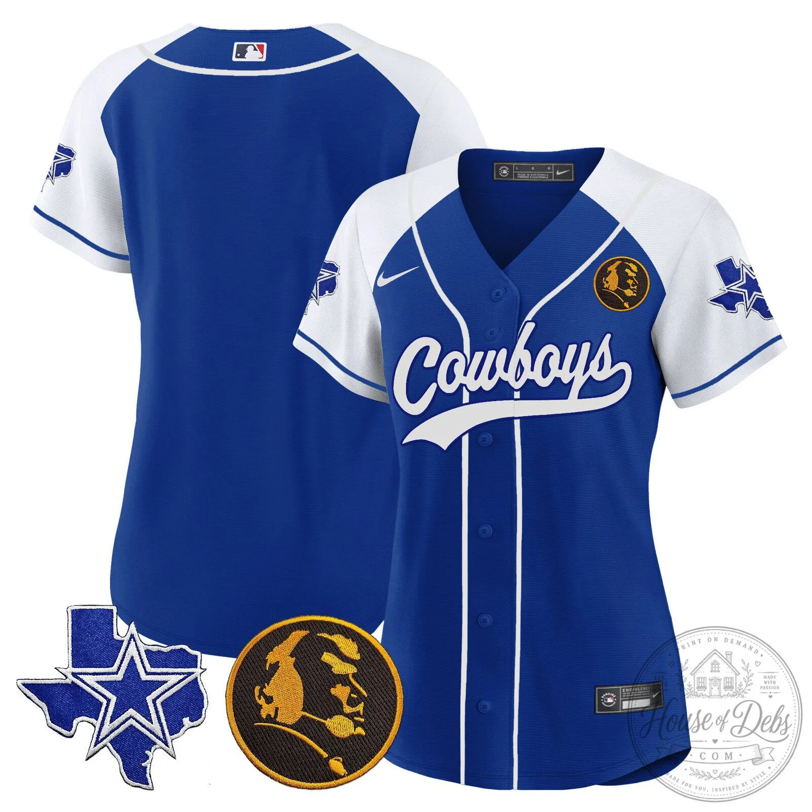 Dallas Cowboys Micah Parsons Number 11 White Women's Baseball Jersey 81 Dallas Cowboys Micah Parsons Number 11 White Women