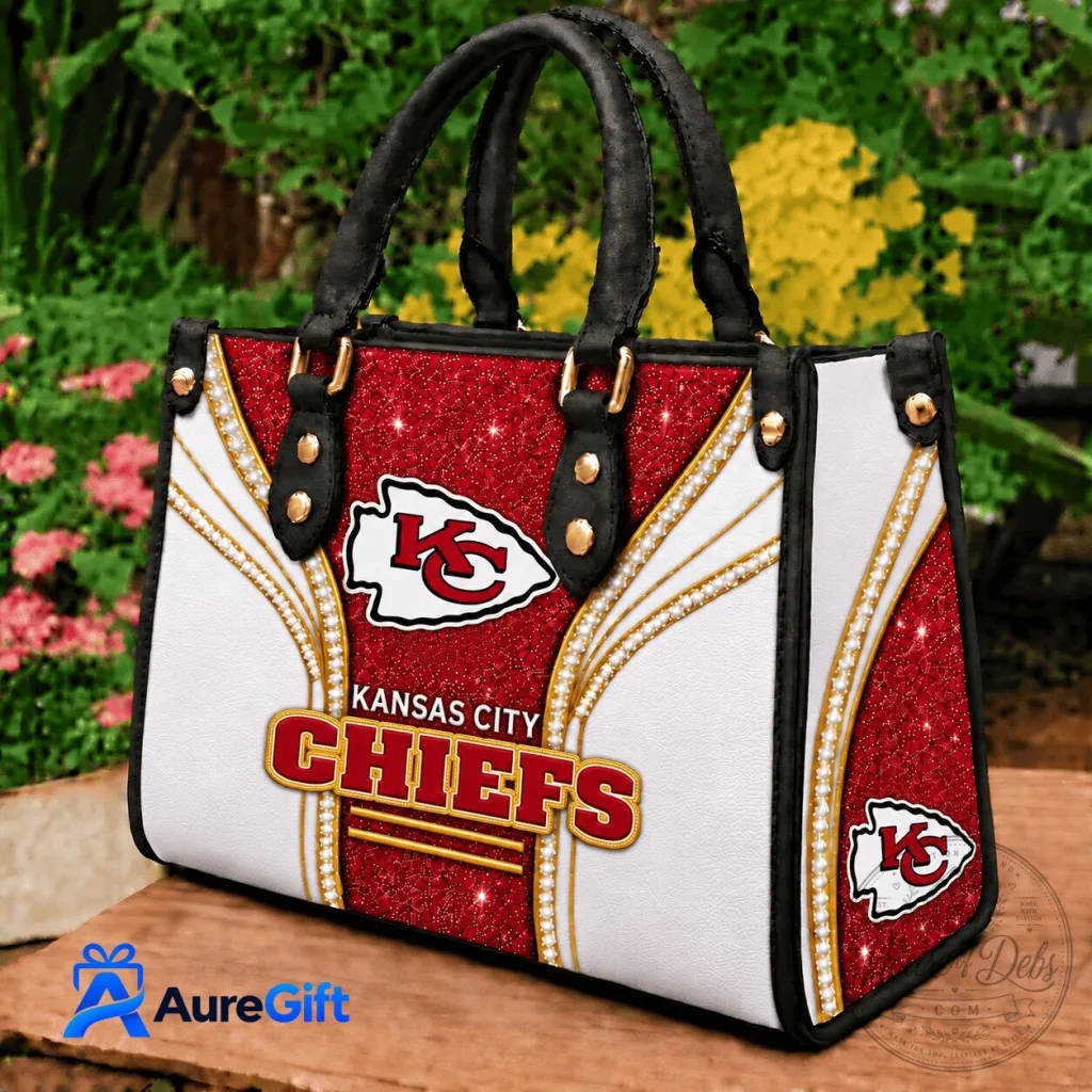 Kansas City Chiefs Football Team Red Glitter Sparkle Handbag Purse 67 Kansas City Chiefs Football Team Red Glitter Sparkle Handbag Purse