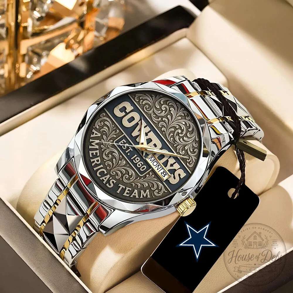 Dallas Cowboys America's Team 65th Anniversary Luxury Quartz Watch 1 Dallas Cowboys America's Team 65th Anniversary Luxury Quartz Watch