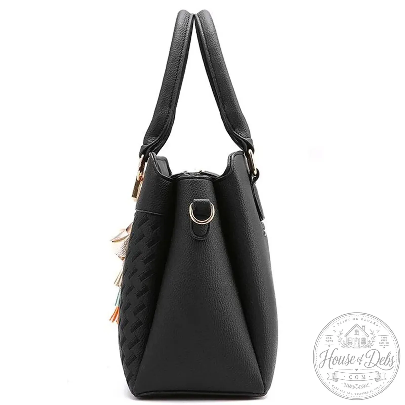 Custom Name Black Leather Handbag Purse with Fiat Car Logo for Women 28 Custom Name Black Leather Handbag Purse with Fiat Car Logo for Women