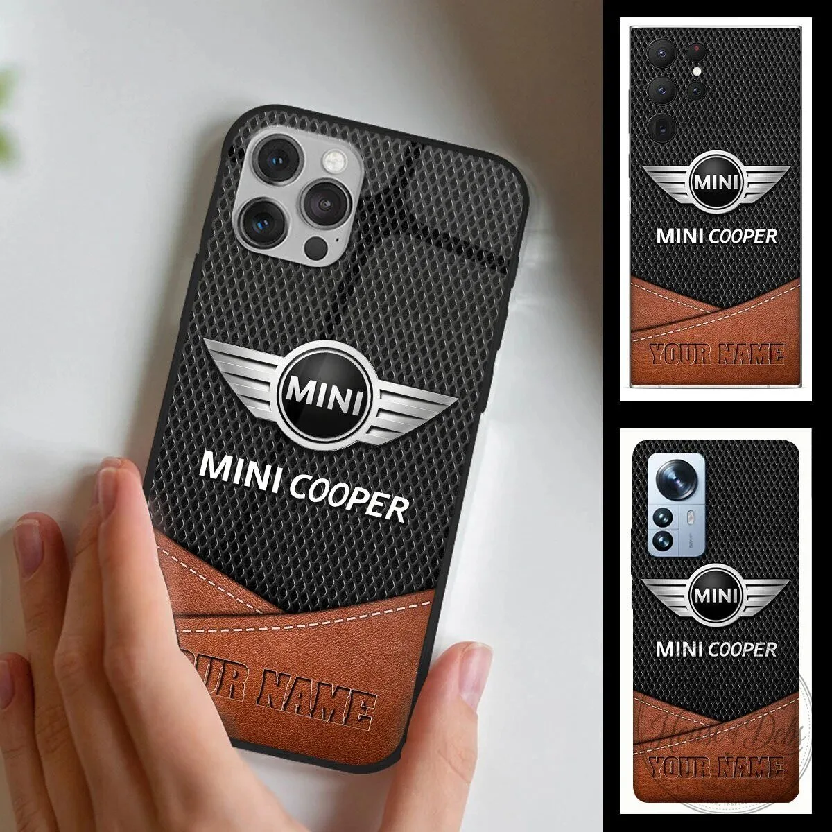Mini Cooper Custom Name Phone Case for iPhone and Samsung Galaxy