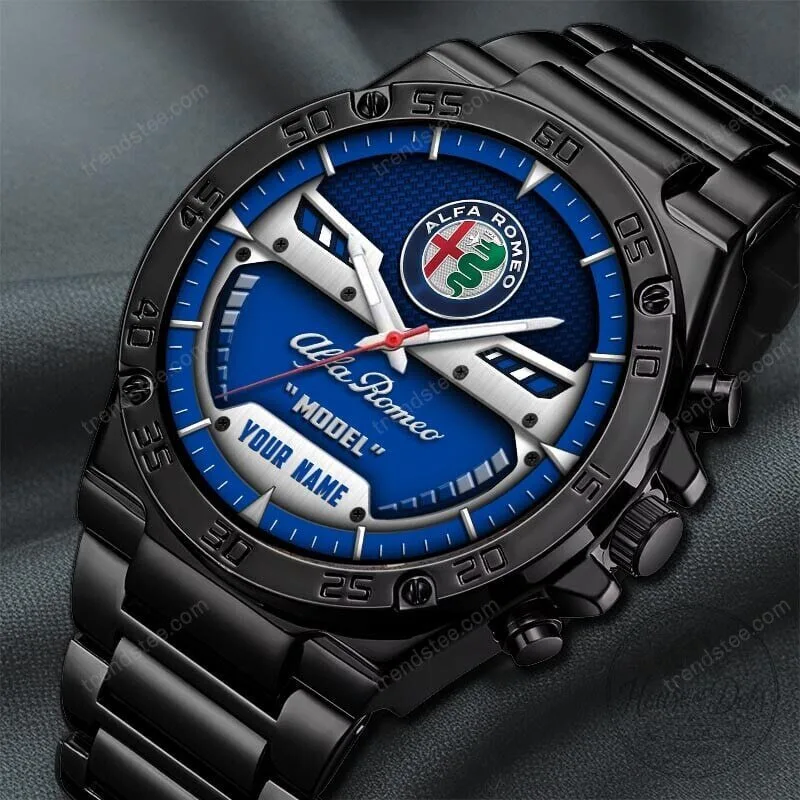 Alfa Romeo Custom Name Elegant Fashion Design Black Watch 10 Alfa Romeo Custom Name Elegant Fashion Design Black Watch