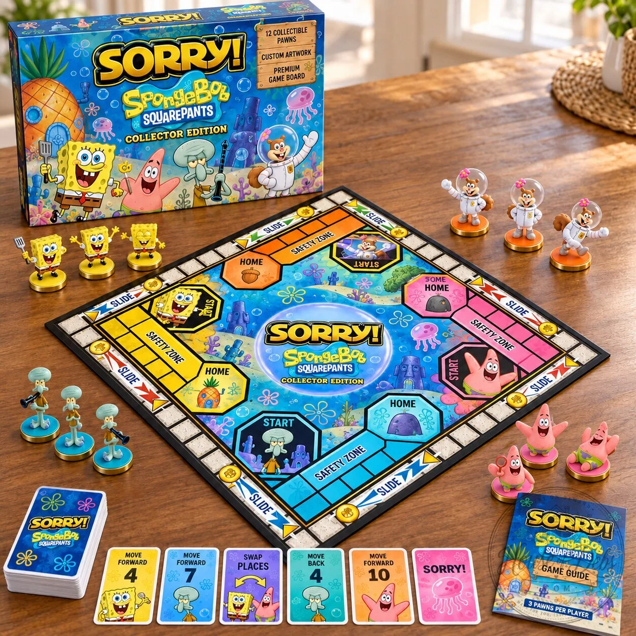 SpongeBob SquarePants Sorry! Collector's Edition Board Game Set 2 SpongeBob SquarePants Sorry! Collector's Edition Board Game Set