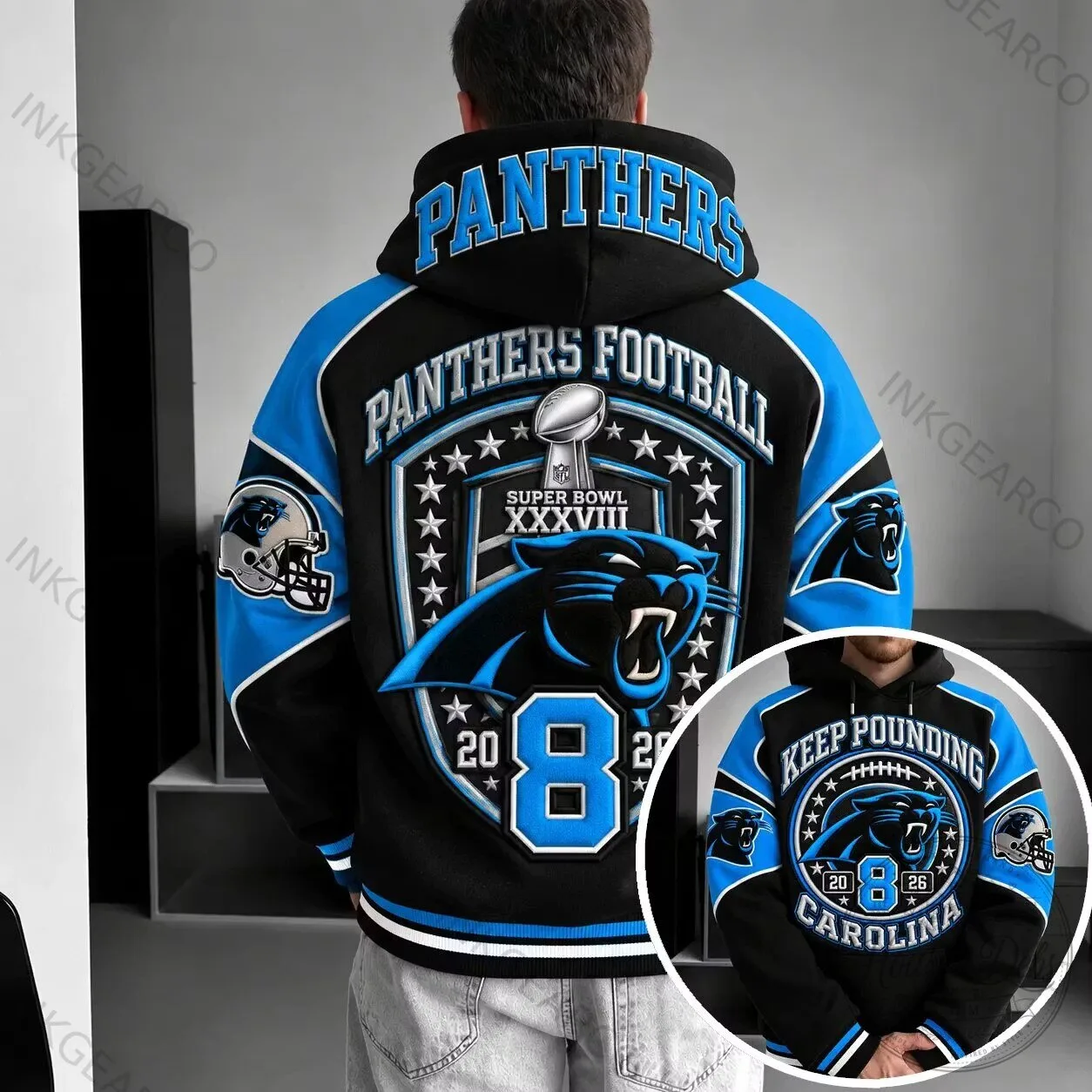 Carolina Panthers Super Bowl XXXVIII Champions Hoodie for Football Fans
