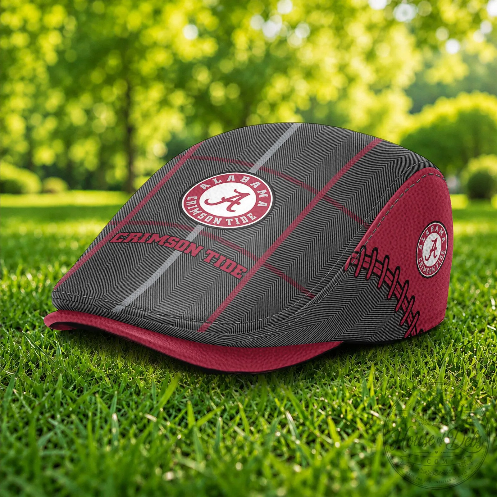 Alabama Crimson Tide NCAA Golf Flat Cap Hat for Men and Women