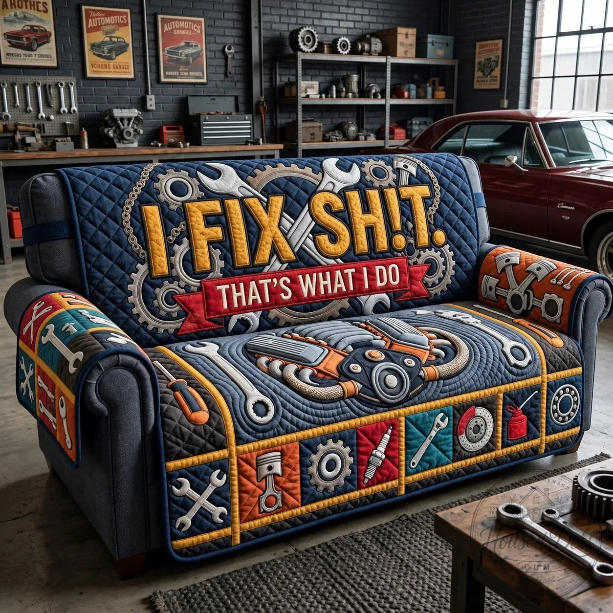I Fix Things That's What I Do Mechanic Sofa Slipcover