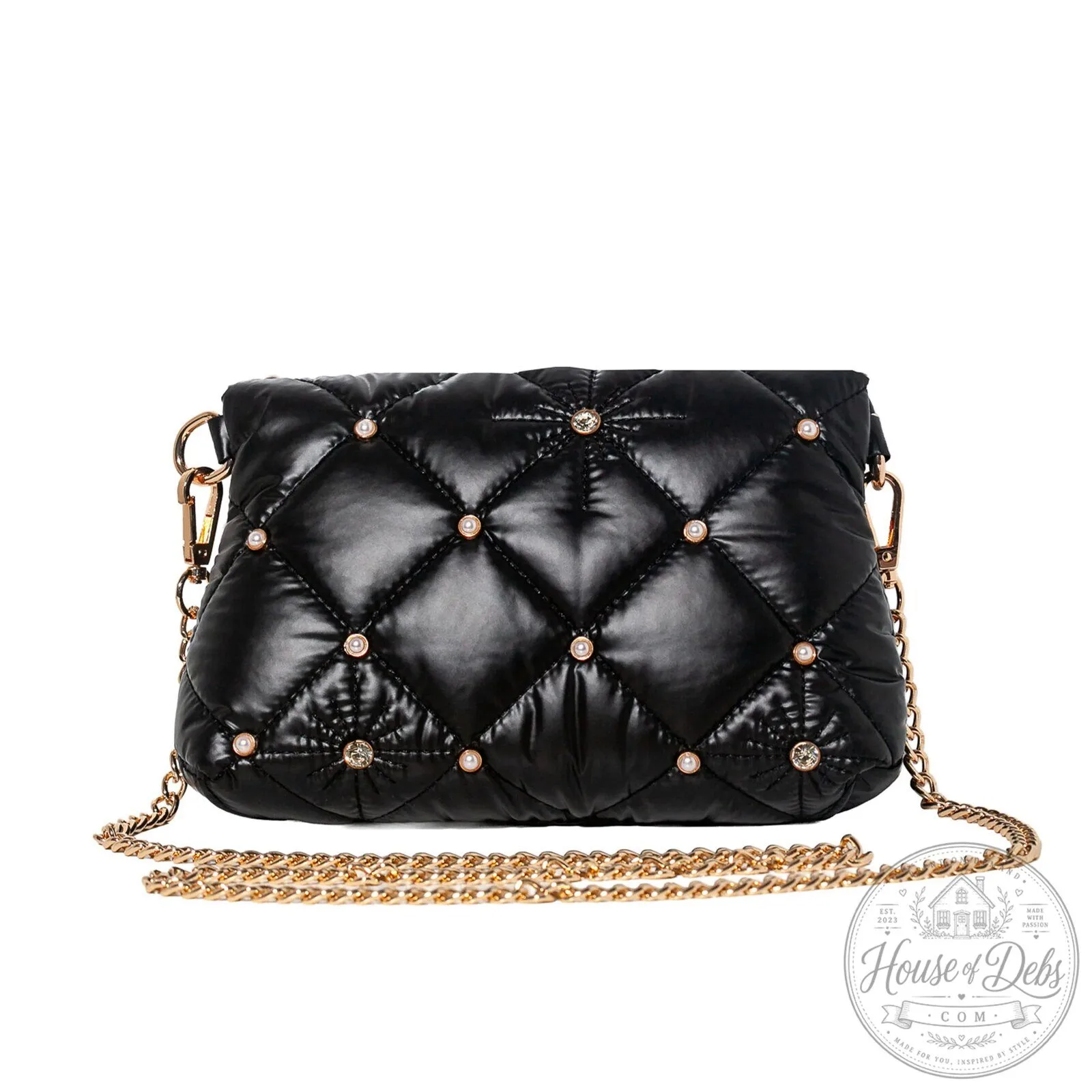 Diferdinando Weekend at the Lodge Quilted Black Clutch Crossbody Bag 10 Diferdinando Weekend at the Lodge Quilted Black Clutch Crossbody Bag