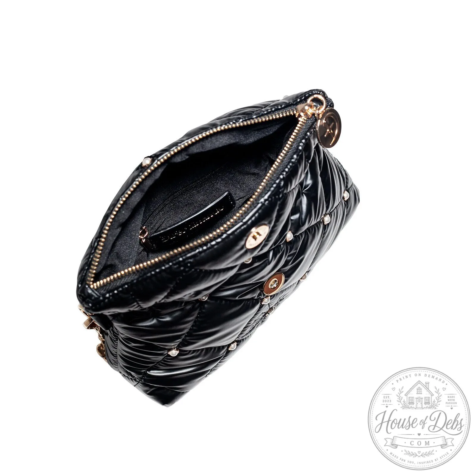 Diferdinando Weekend at the Lodge Quilted Black Clutch Crossbody Bag 11 Diferdinando Weekend at the Lodge Quilted Black Clutch Crossbody Bag